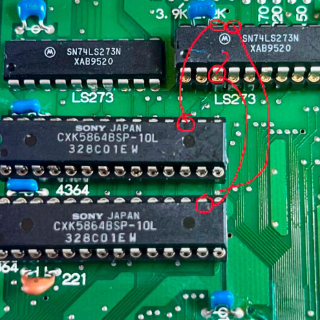 Repair log (nic034) – NeoGeo 3-5, Console #2 Ryo – écran noir