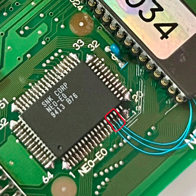Repair log (nic034) – NeoGeo AES 3-6 de Yoann, clic of death, tentative reparation bios et by-pass raté