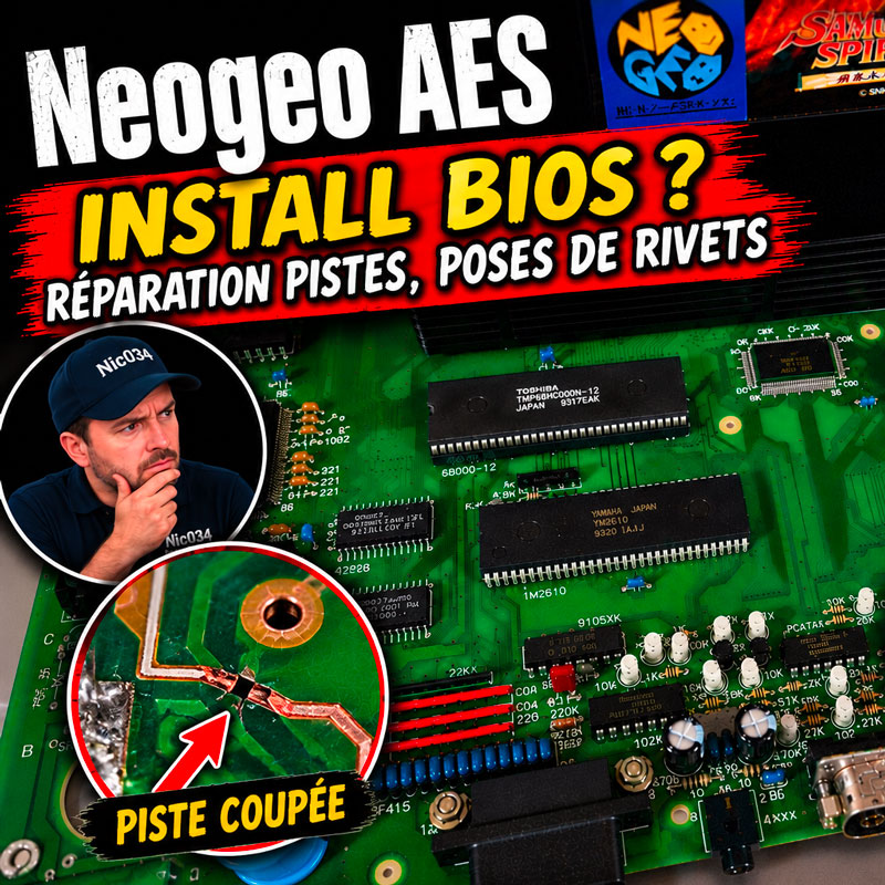 Repair log (nic034) : Réparation Neo Geo AES 3-4, Console de Youx – dommages collatéraux au BIOS